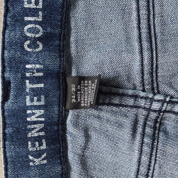 Kenneth Cole Men's 34/30 Blue Jeans - Picture 3 of 5